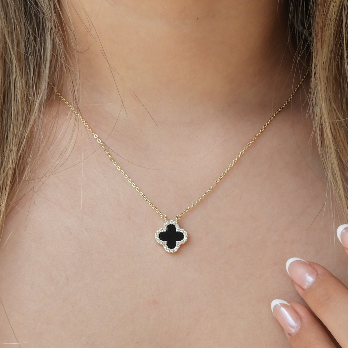Collar Trebol Dorado