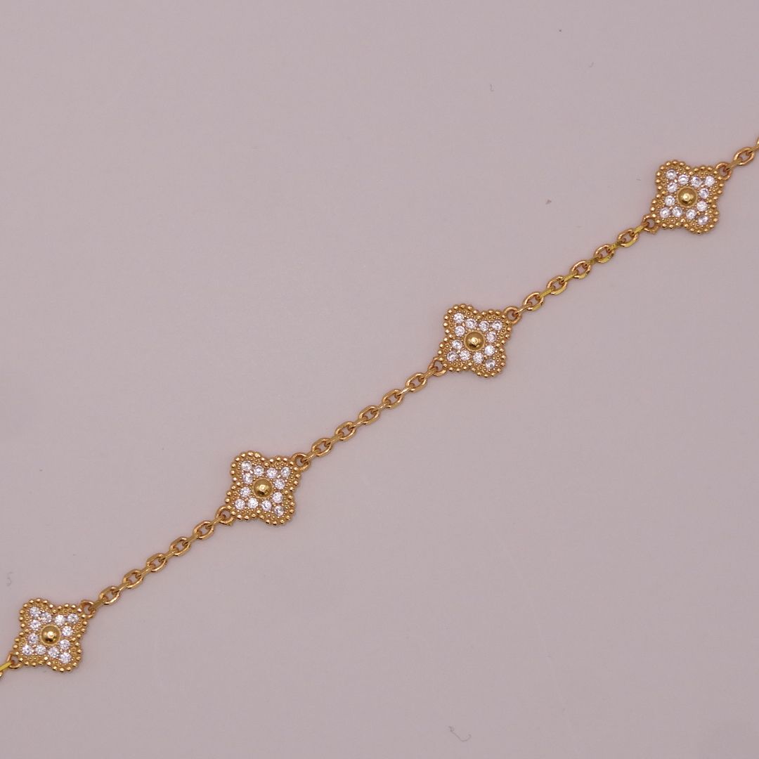 Pulsera Treboles Dorados