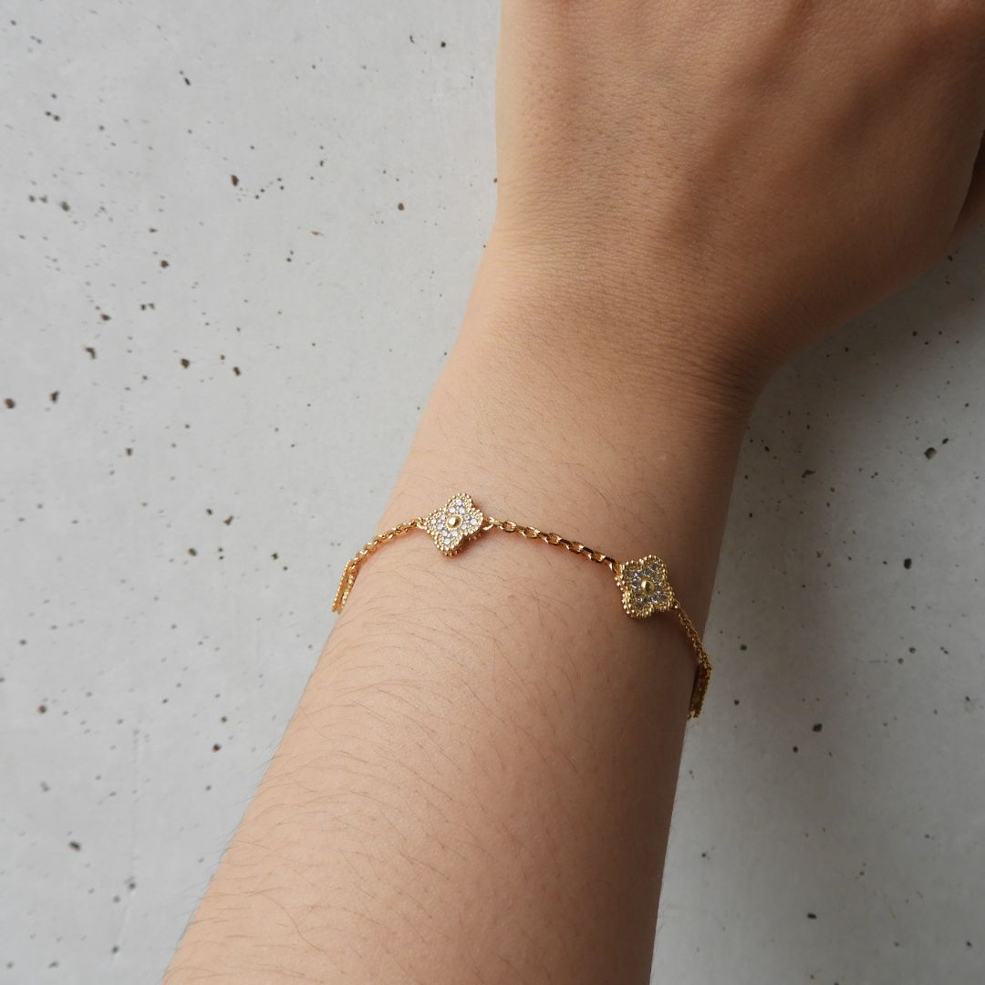 Pulsera Treboles Dorados