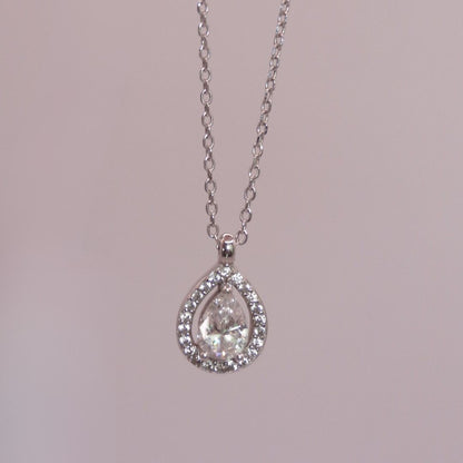 Collar Gota Plateado