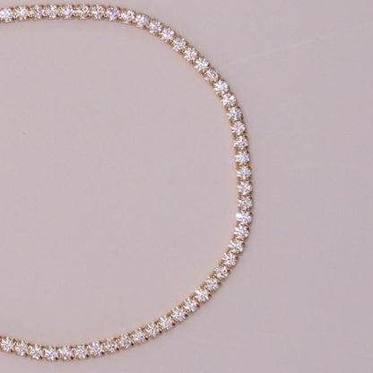 Pulsera Dorada con Zirconia