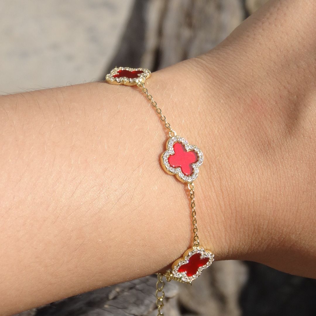 Pulsera Trebol Dorada