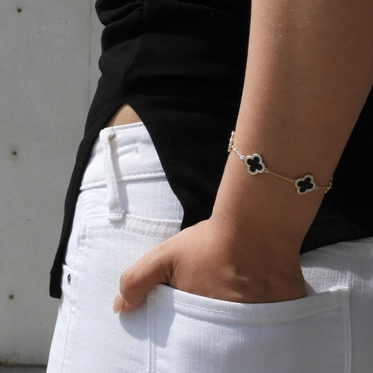 Pulsera Trebol Dorada